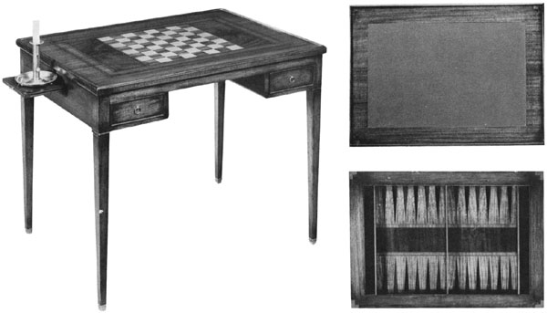 French trictrac table